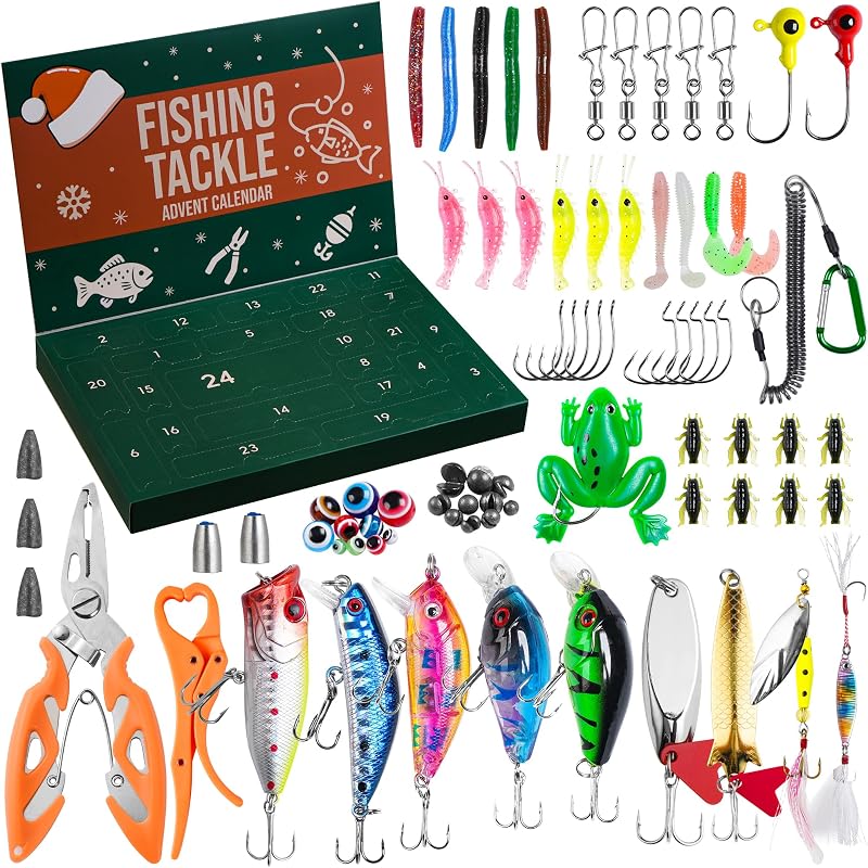 Calendrier de l'Avent Peche 2026 pour Hommes & Ados - 77 PCS Cadeau de Noël
