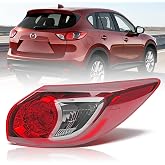 Convitex Right Outer Tail Light Assembly for 2013-2016 Mazda CX-5, Passenger Side Back Taillight Assembly, OE Style Brake Lamp with Bulb and Harness, Direct Replace #MA2805111