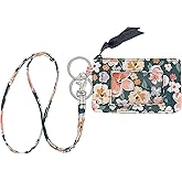 Lanyard Wallet for Women Zip id case with Lanyard id Holder (4