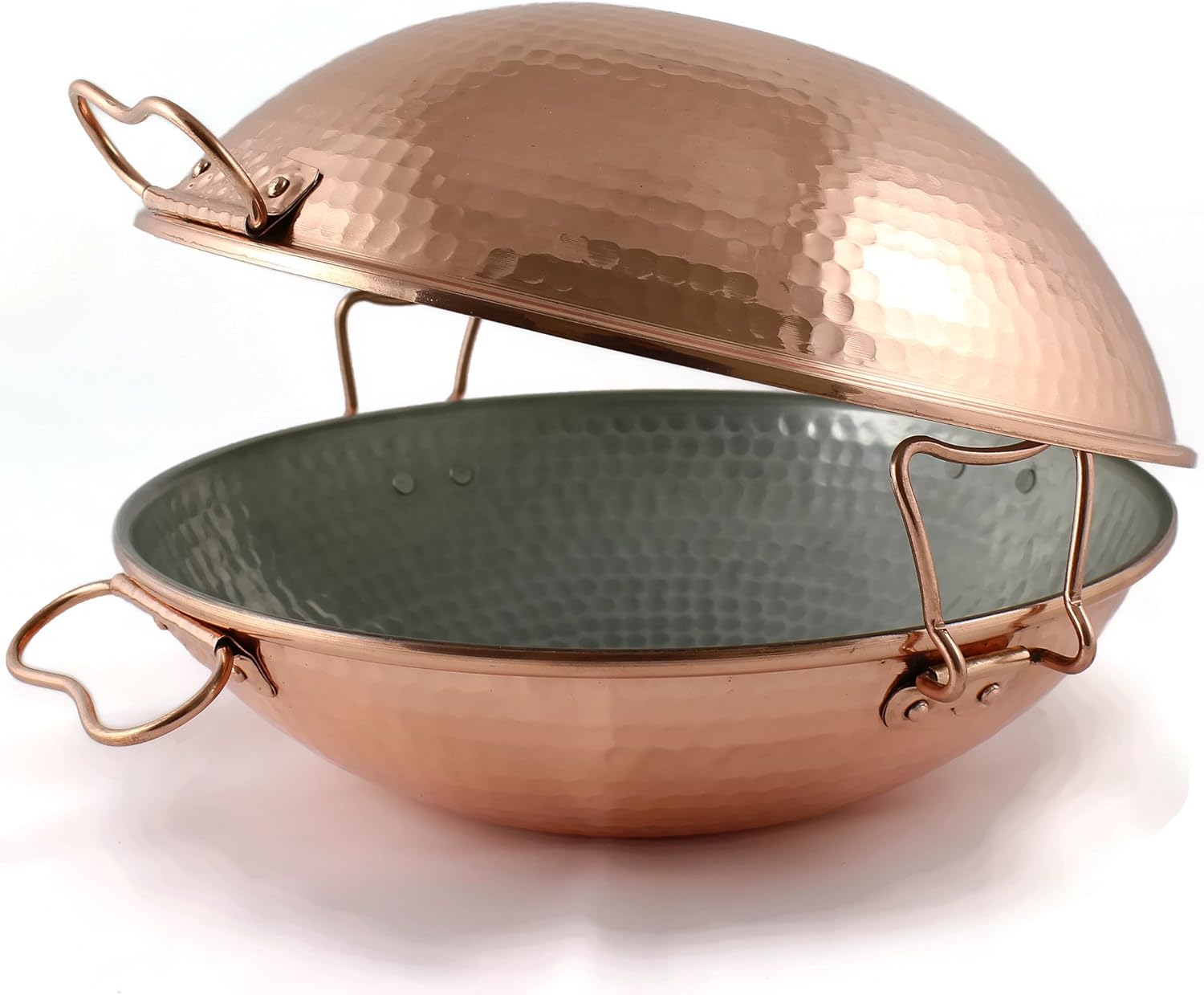 Original Portuguese Copper cataplana pan vitroceramic (30 cm) Amazon