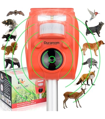 thumbnail image 2 of EONSMN Solar Powered Animal Siren - Motion Activated Red 2 of 12