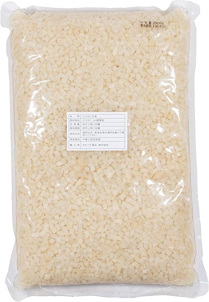 Amazon タチバナ食品 たけのこ 水煮 ダイスカット 5mm 2kg タチバナ食品 水煮野菜 通販