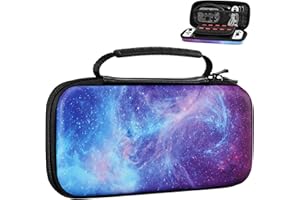 MoKo Carrying Case for Nintendo Switch OLED Model/Nintendo Switch, Hard Shell Portable Travel Carry Case w/10 Game Card Slots