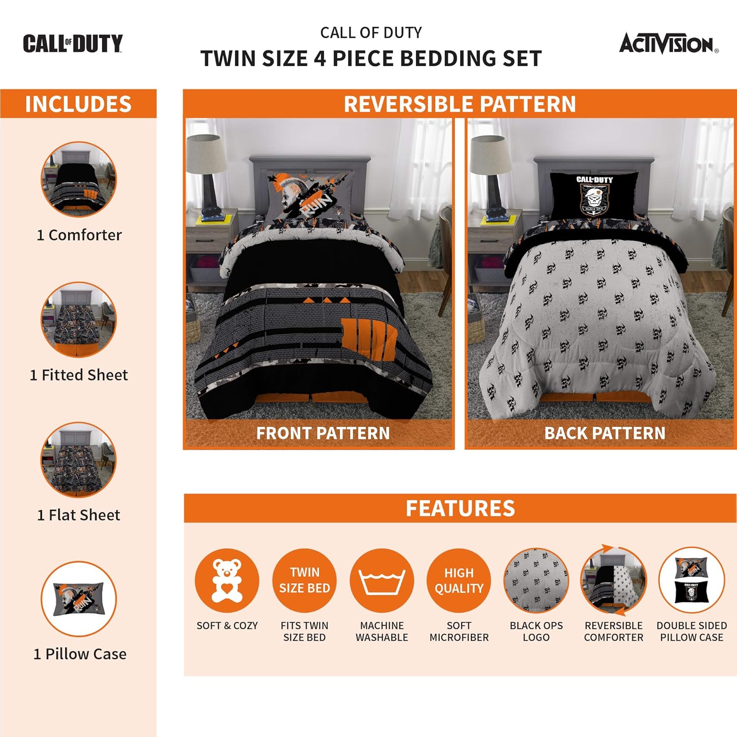 Bedding Sets Collections Activision Call Of Duty Black Ops Kids