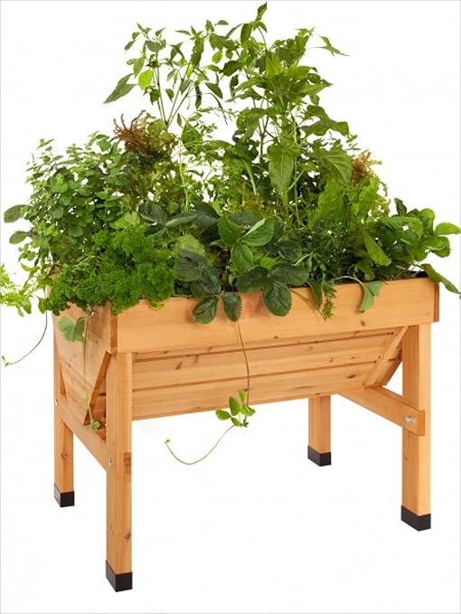 vegtrug (Madera Bancal/Planta trog, tamaño: L x B x H: 100 x 76 x ...