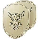 Adventure Awaits! - 2-Pack - Handmade Wooden Toy Shield - Handmade - Lightweight Wood Toy Shield Set for Outdoor Play