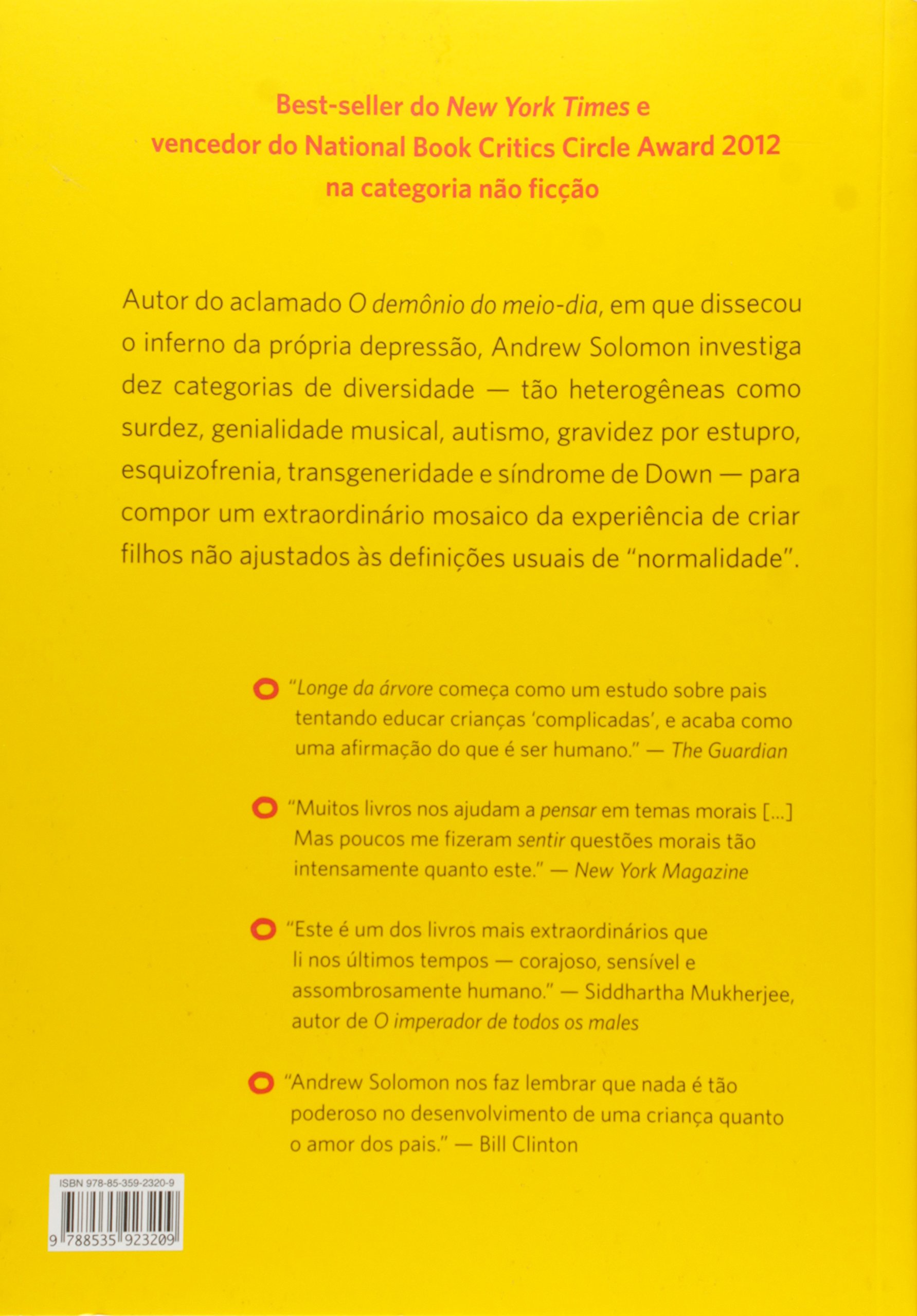 Livro 'Longe da árvore' por Andrew Solomon