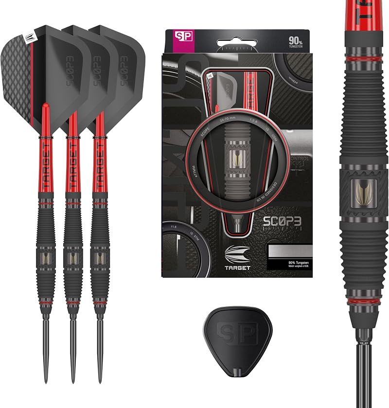 Target Darts Scope Steel Tip 90% Tungsten Darts Swiss Points 03-21G Set