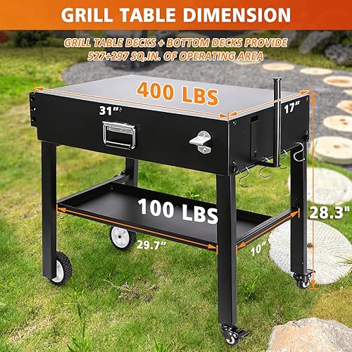 Bbq Table Outdoor Grill Table For Blackstone Griddle, Blackstone