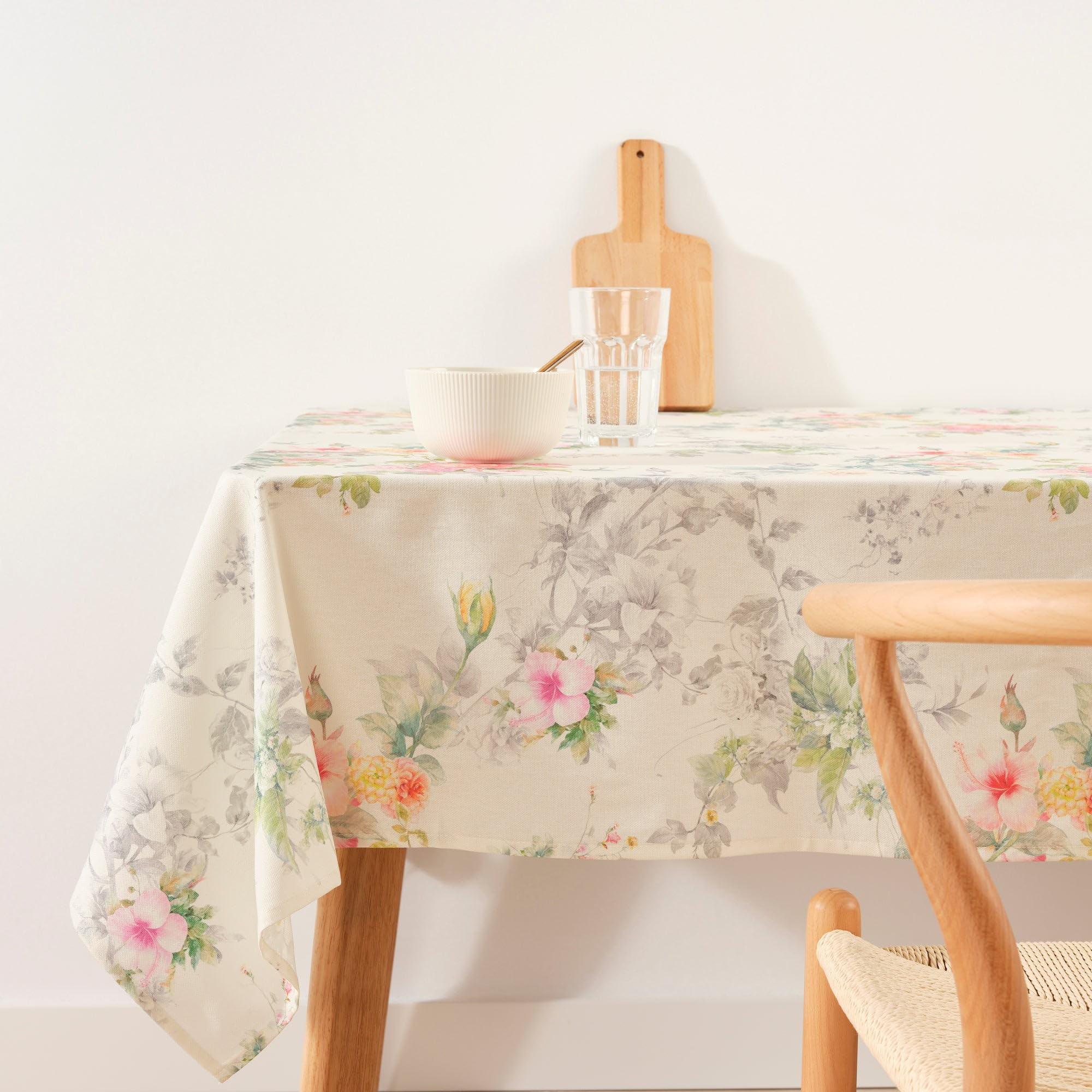 BELUM | Stain Resistant Tablecloth Size 200 x 140 cm - Extra Soft Touch Tablecloth Colour Multicolor - Tablecloth 100% Made in Spain Fabric 100% Organic Cotton - Tablecloth Model 0120-338
