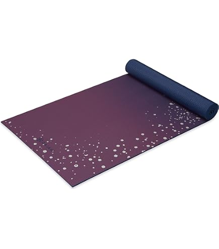Amazon.com: Gaiam Reversible Yoga Mat, 6mm Thick Print Mat (Aqua