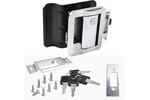 LEISURE LOCKS RV Travel Trailer Entry Door Lock Polar Chrome Paddle Deadbolt