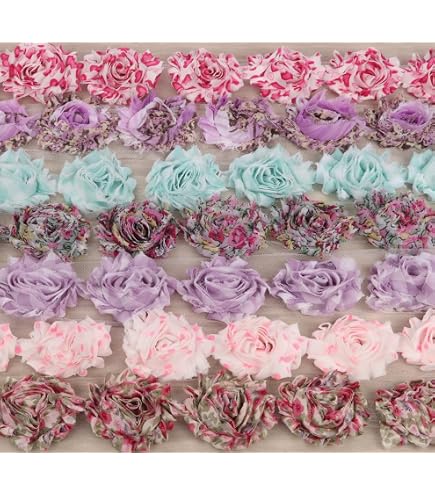 DIY Stirnband Kit Für Baby Shower – 32 Bänder & 6 Clips Zum Selbermachen (Rosa/Grau/Elfenbein)