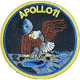 NASA Apollo 11 Space Mission Moon Lunar Landing Embroidered Hook and Loop Patch