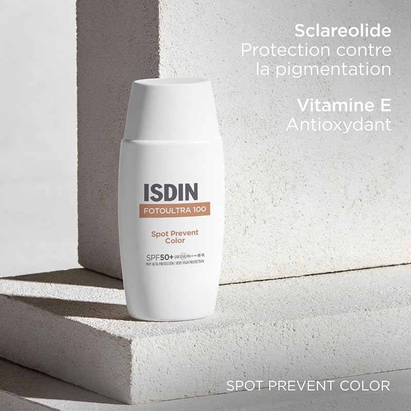 Fotoultra 100 Spot Prevent Color SPF 50+ (50 ml) | Crème Solaire Teintée pour Aider à Prévenir les Taches sur le Visage