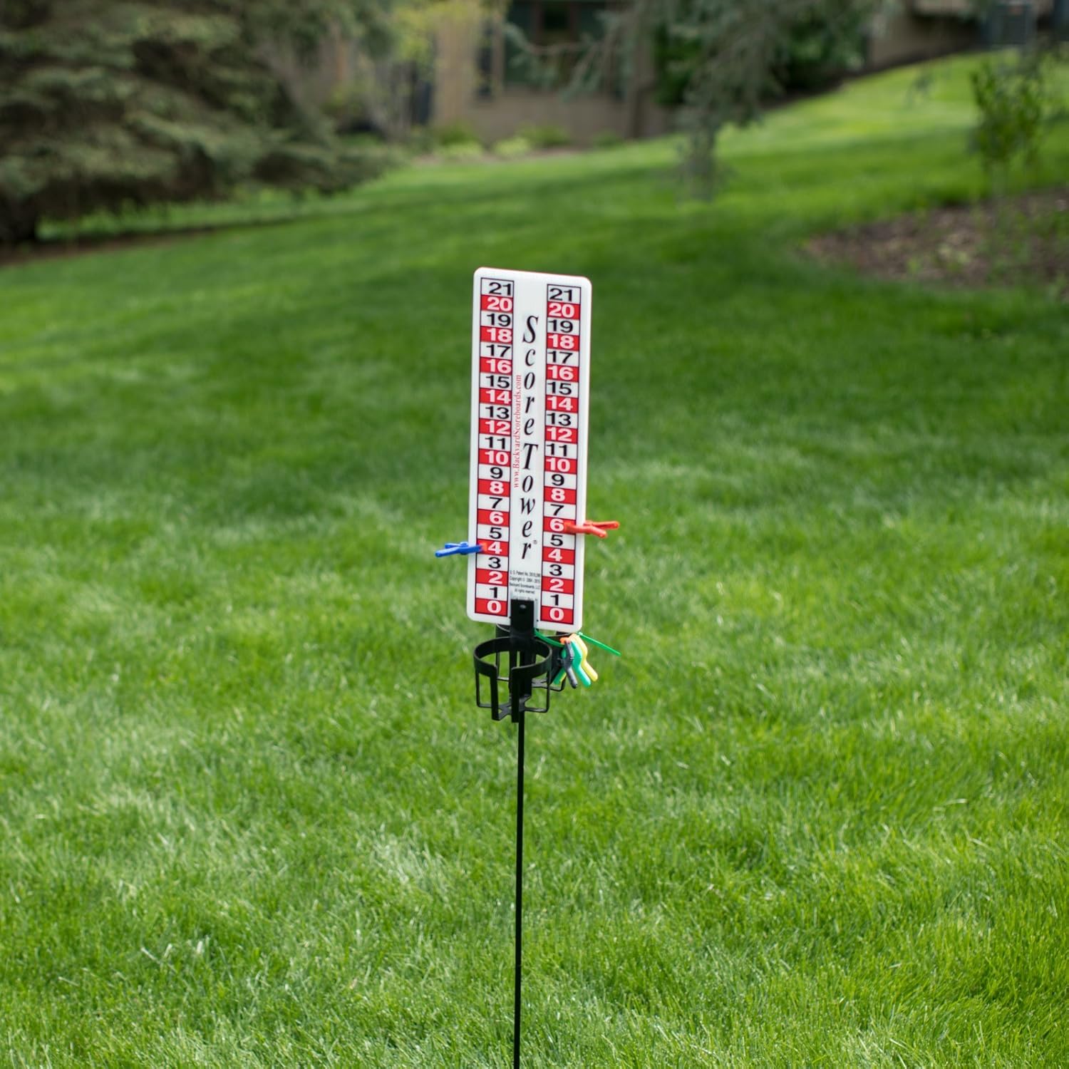 Cornhole ScoreTower Single Scoreboard Game Score Keeper Horseshoes eBay