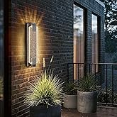 camuucci Dusk to Dawn Outdoor Light,19.7 Inches LED Porch Lights Outdoor Waterproof Modern Outside Sconce Wall Mount for Door