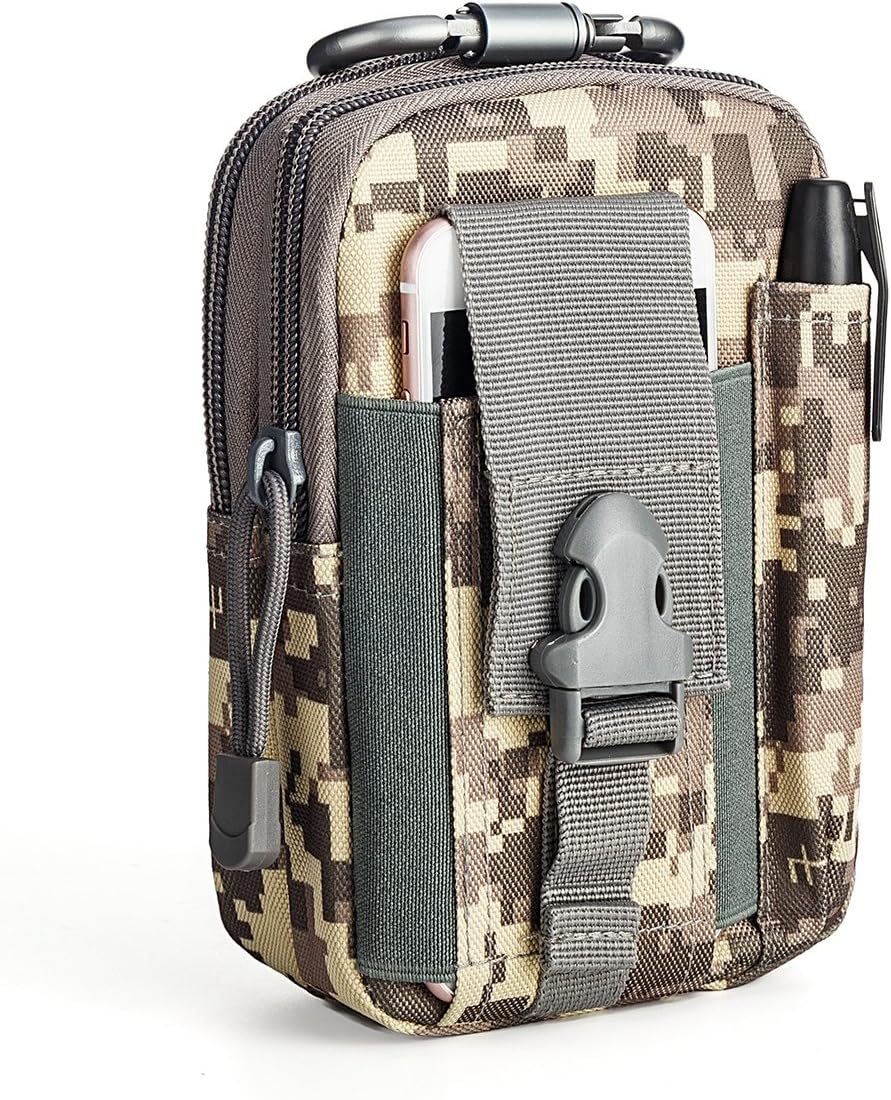 LUZWAY Tactical MOLLE EDC Pouch Utility Gadget Belt Waist Bag with Cell Phone Holster Holder