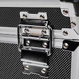 Youyijia 7 Inch Vinyl Record Storage Box Aluminium Flight Case Black 200 pcs view 3