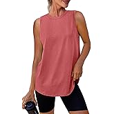 Womens Workout Tank Tops Lightweight Sleeveless Shirts for Women Loose Fit Tops for Athletic Running Tennis Yoga