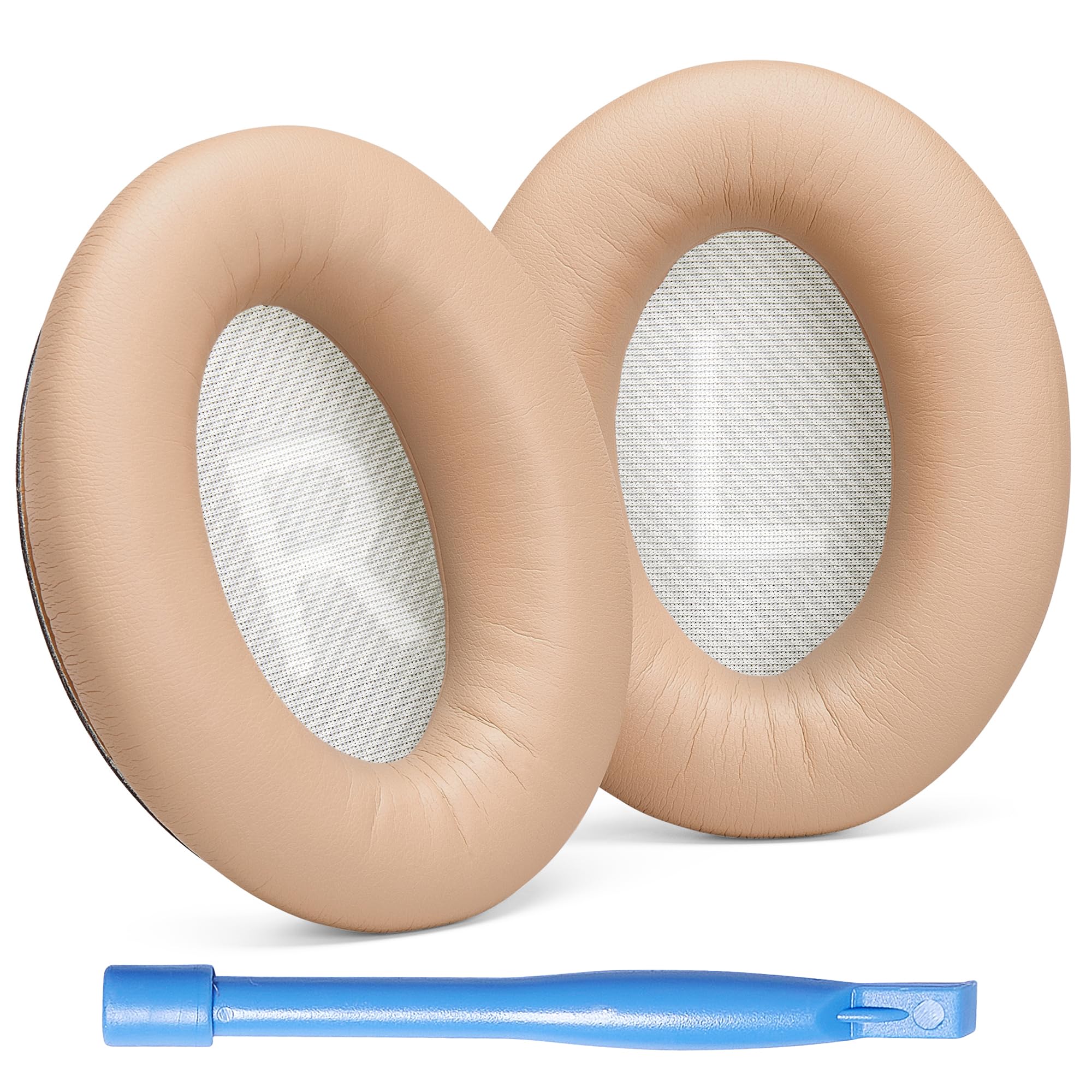 AHG SoundLink AE2 ear pads cushions compatible with Bose SoundLink AE2 / Bose SoundLink Around Ear ii wireless headphones (Beige). Premium Protein Leather | Extra Thick FlexiSoft Foam | Durable