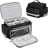 Medical Supplies Bag,First Aid Bag Empty,Emergency Medical Trauma Bag,Home Health Nurse Bag with Detachable Dividers,Ideal fo