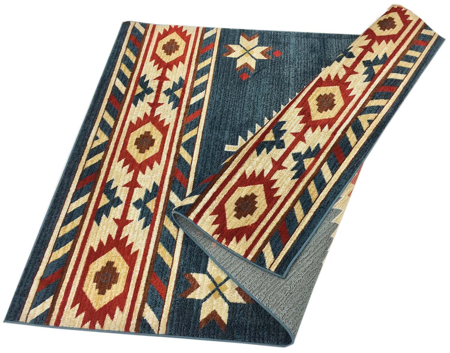Nevita Collection Southwestern Native American Design Area Rug Rugs