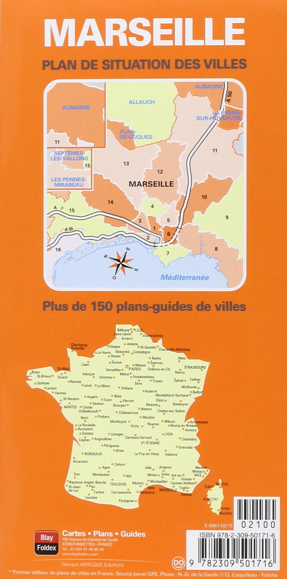 Amazonfr Plan De Ville Marseille Agglomération Echelle - 