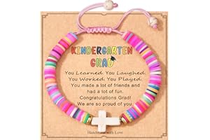 Shonyin Adjustable Cross Bracelet for Girls,Kindergarten Preschool Graduation First Communion Baptism Easter Confirmation Gifts for Girls