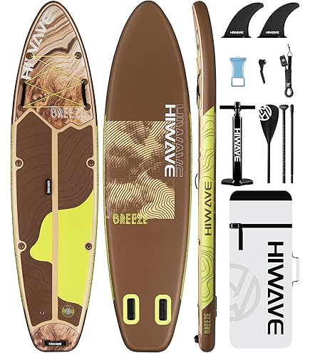 Quashley Inflatable Stand Up Paddle Board 11'x 33"x 6" With SUP