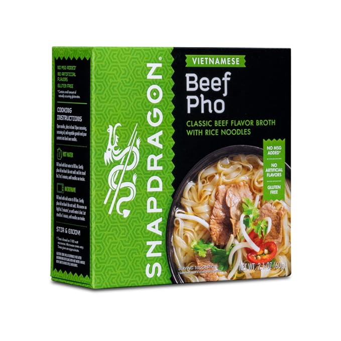 Amazon Com Snapdragon Vietnamese Pho Soup Bowl 2 1 Oz Pack Of 6 Grocery Gourmet Food