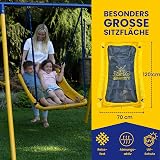 Zero Gravity Magic Carpet Swing Set with Steel Frame for Up To 2 Kids view 3