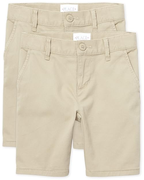 The Children's Place Girl's Chino Shorts, Sandy, 5