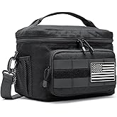 POWNEW Tactical Lunch Box for Men Women, Large Insulated Cooler Bag Lunch Pail for Office Work Picnic Gym Construction Camping, Gifts for Christmas Birthday