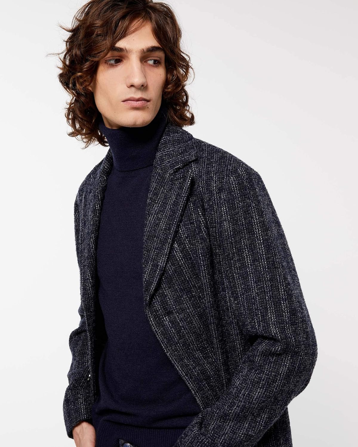 Amazon シスレー Sisley ジャケット アウター ヘリンボーンストライプコート メンズ スミクロ 50 国内l相当 コート ジャケット 通販