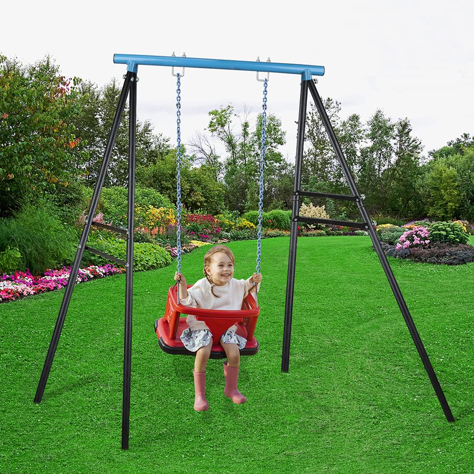 AFrame Swing Stand Heavy Duty Metal Swing Frame Outdoor Hold up to