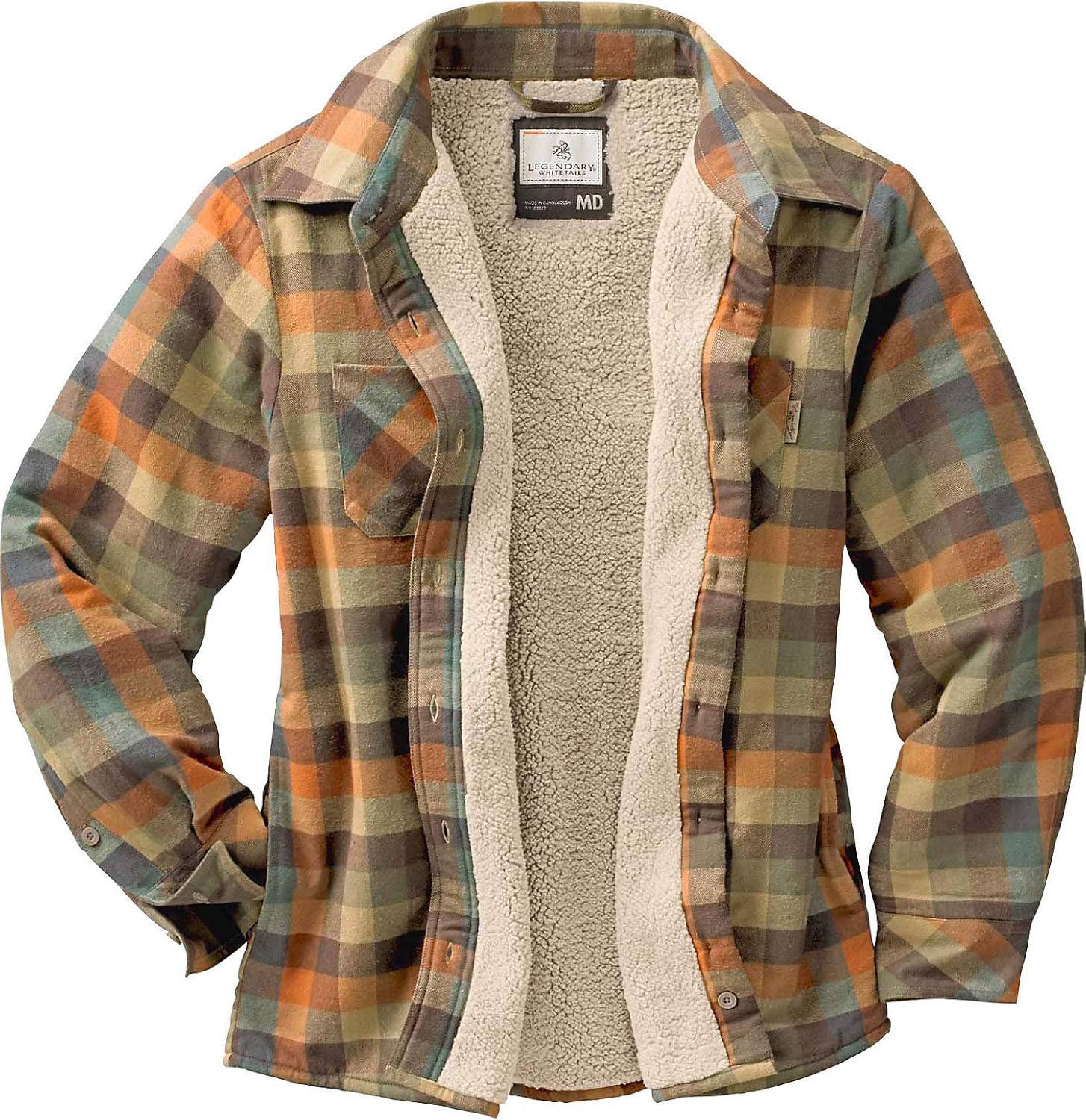 Legendary Whitetails Women's Open Country Plaid Shirt Jacket: Clothing
