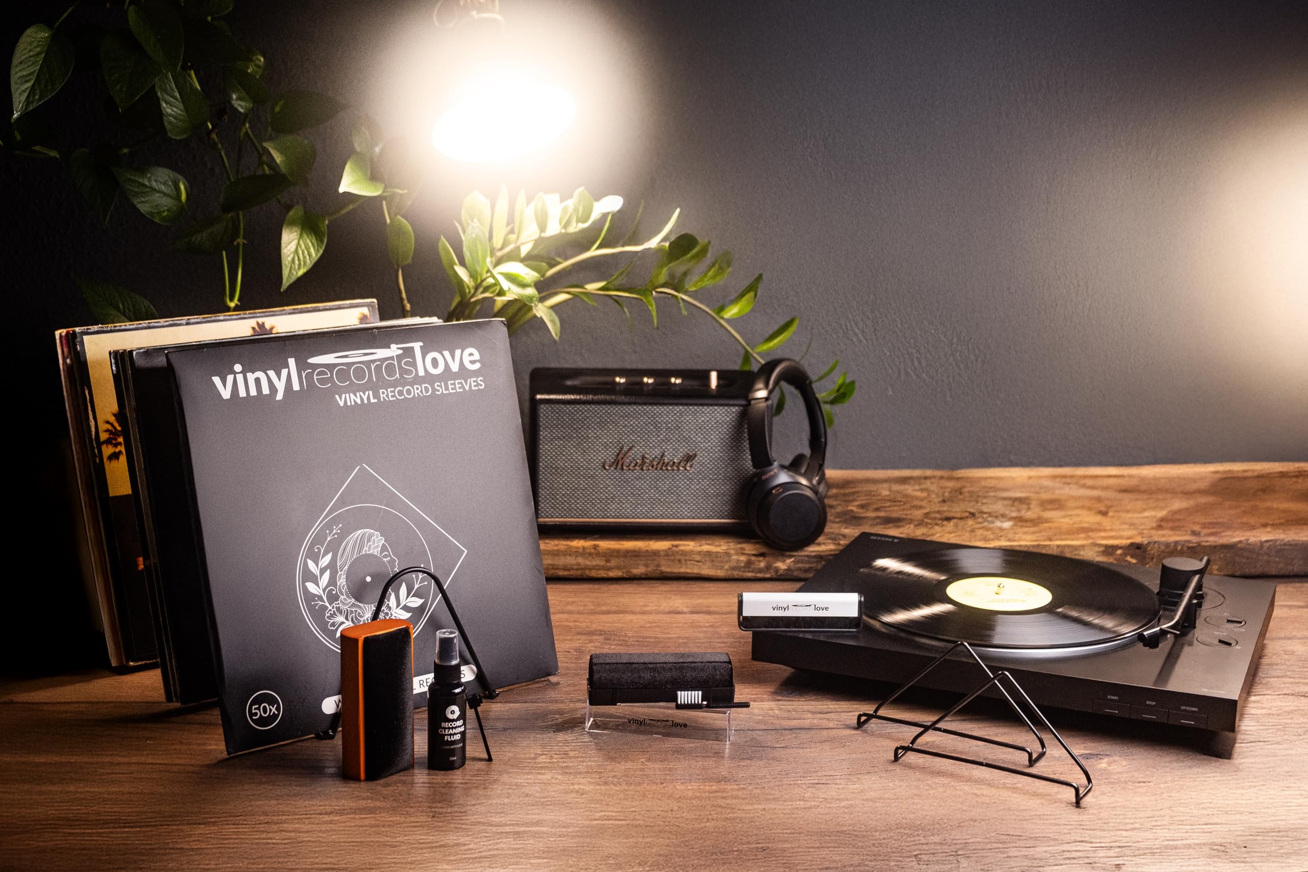Schallplatten Reinigung | Schallplattenbürste Antistatisch aus Samt | Vinyl Cleaning Kit | Plattenbürste in Schwarz | Schallplattenreiniger | Schallplatten Bürste | Vinyl Bürste 6