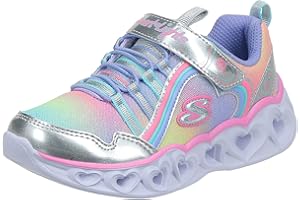 Skechers Girls Heart Lights-Rainbow Lux Sneaker