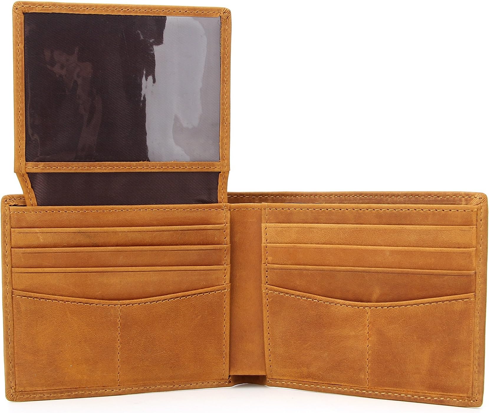 Genuine Leather Wallet for Men RFID blocking Designer engraved - and leather key fob