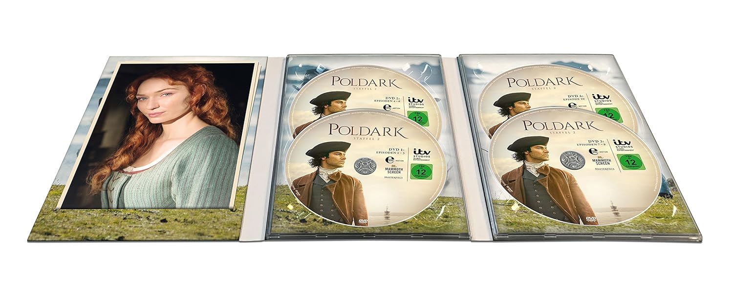 Poldark Staffel 2 Limited Edition Im Digipak 4 Dvds Amazon De Aidan Turner Eleanor Tomlinson Heida Reed Aidan Turner Eleanor Tomlinson Dvd Blu Ray