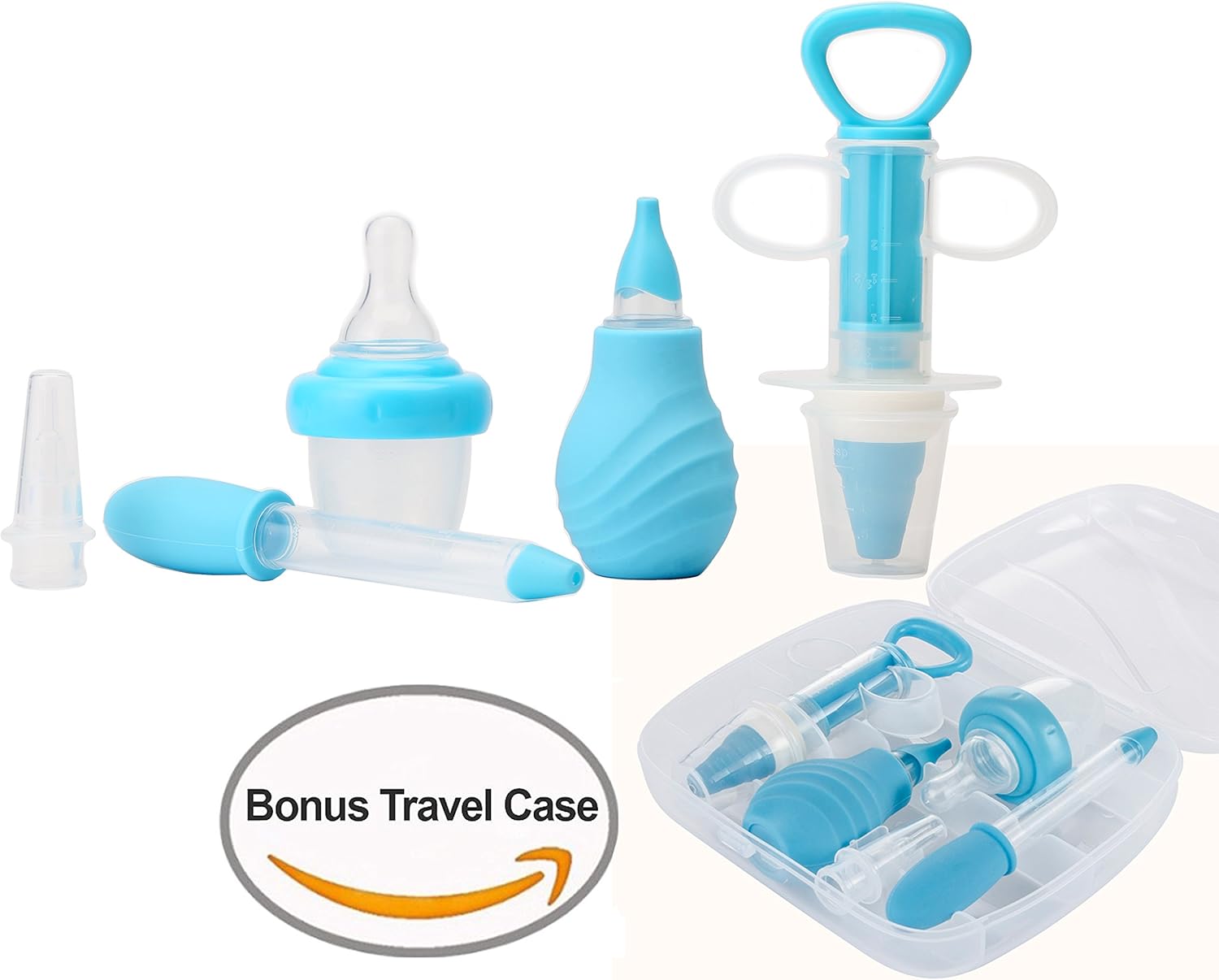 Kidsmile 6Piece Medical Kit with Bonus Travel Case, Baby Infant