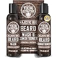Viking Revolution Beard Wash and Beard Conditioner for Men with Argan Oil and Jojoba Oil - Beard Softener and Strengthener Beard Care Beard Shampoo and Conditioner with Beard Oil (5oz, Majestic Oud)