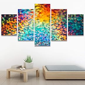SIGNWIN 5 Panel Canvas Wall Art Modern Art...