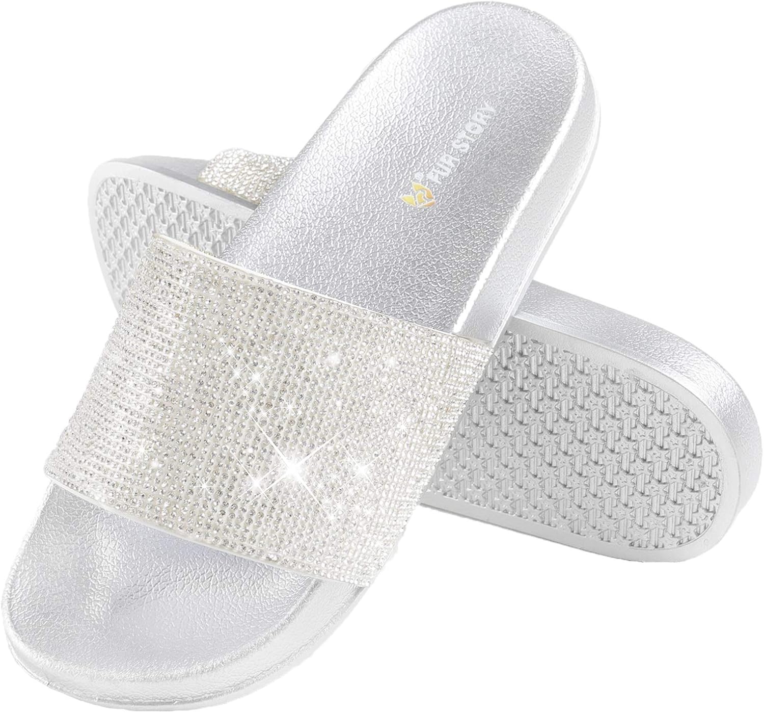 glitter slippers womens
