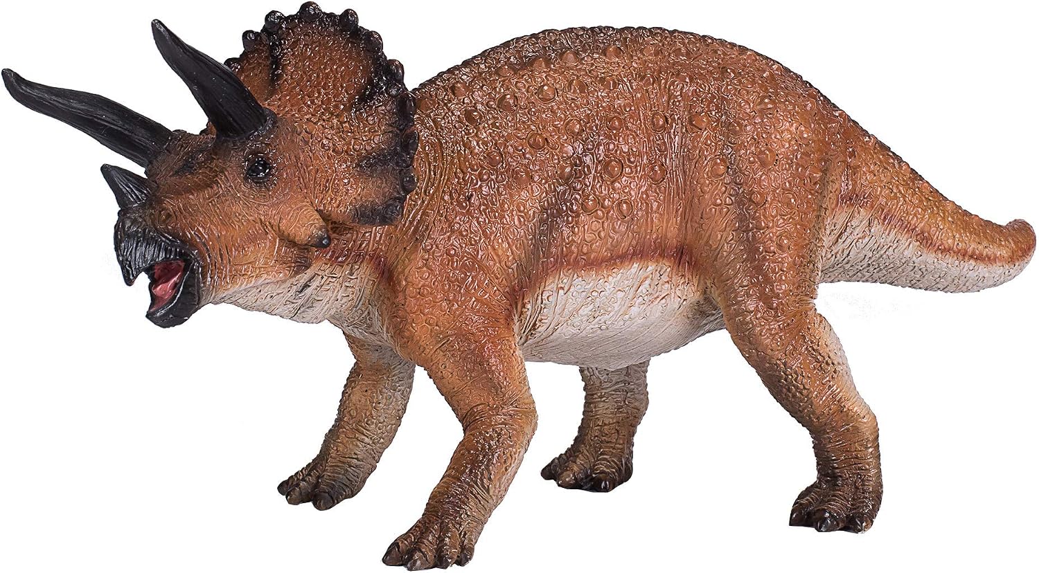 MOJO Triceratops Dinosaur Model Toy Figure, Brown, 16.8 cm - Image 3
