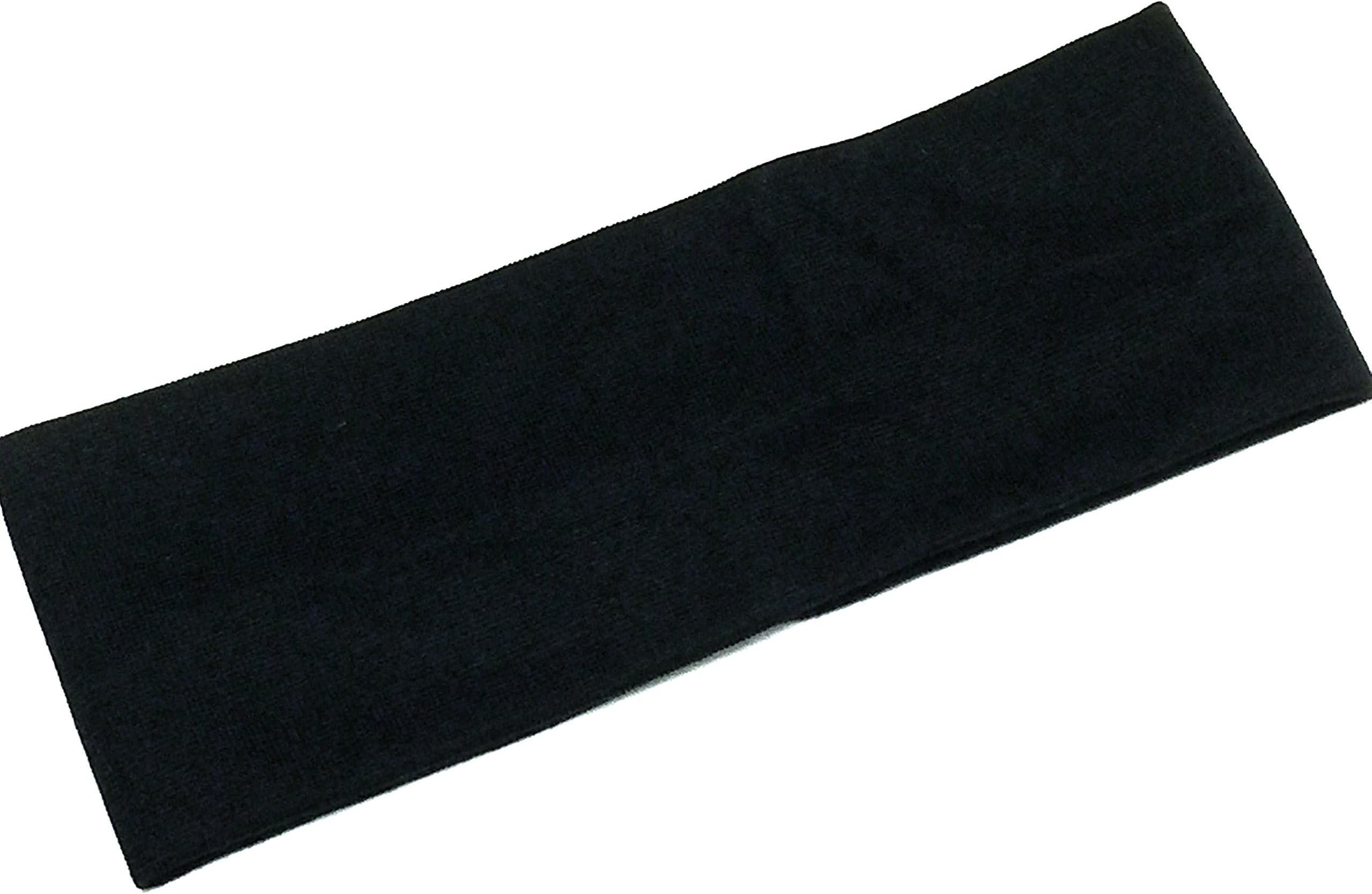 La Peach Fashions Girls Ladies 7 cm Wide Stretchy Quality Kylie Band Sports Head Band Hair Band Ideal For Gym Yoga Perfect School Colour Kylie Head Band (Black)
