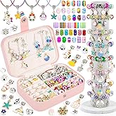 Sofier Charm Bracelet Making Kit for Girls Jewelry Box Jewelry Making Kit Gifts for Girls 4-12 DIY Craft Toys Birthday Christmas