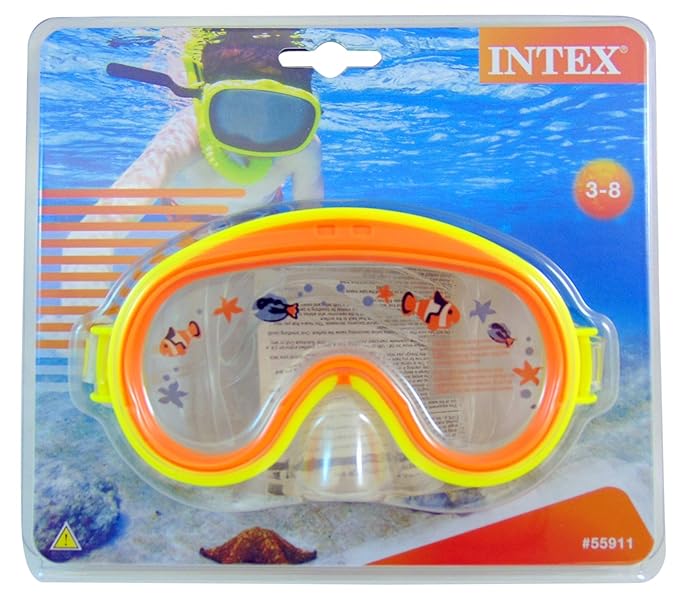 Intex Tauchermaske Mini Aviator 2 Farben Phthalates-Free, 55911
