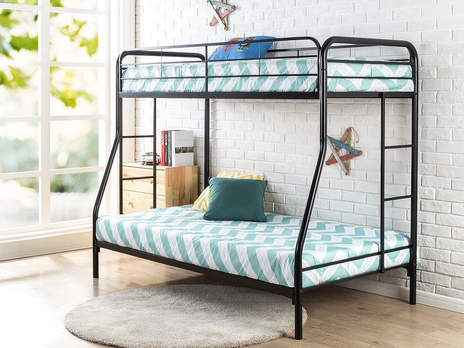 Zinus Quick Lock Metal Bunk Bed Narrow Twin Cot size 30” x 75” over